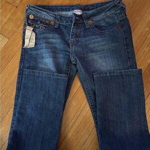 True Religion Women's Dark Blue Bootcut Jeans